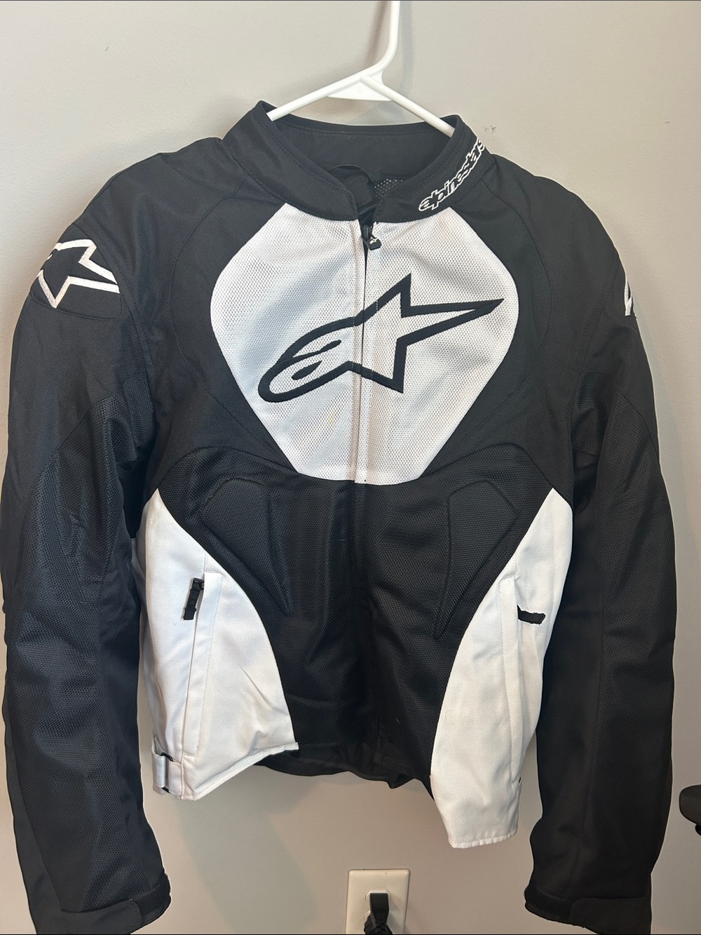 Alpinestars Black and White Riding Jacket